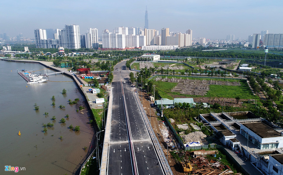 Thông xe cây cầu 500 tỷ qua đảo Kim Cương ở Sài Gòn